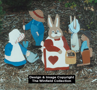 Garden Couple & Bunny Family Pattern(F) - The Winfield Collection