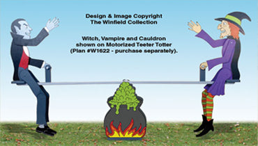 Teetering Witch and Vampire Pattern - The Winfield Collection