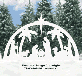 Nativity and Christmas Sign Pattern Set (W1623 & W1633) - The Winfield Collection