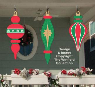 Giant Ornaments 5 Woodcraft Pattern - The Winfield Collection