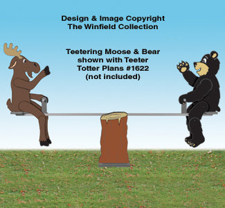 Teetering Moose and Bear Pattern - The Winfield Collection