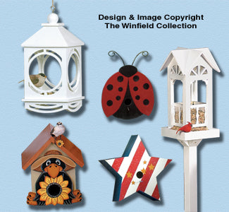Birdhouses and Feeders Pattern Set (CS1021, 1051, 2022, 3061 & 4002) - The Winfield Collection