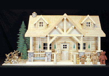 Bear Family Lodge Woodworking Plans - The Winfield Collection