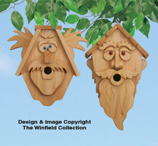 Decorative Cedar Men Birdhouse Patterns - The Winfield Collection