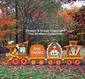 Thanksgiving Train Woodcraft Pattern - The Winfield Collection