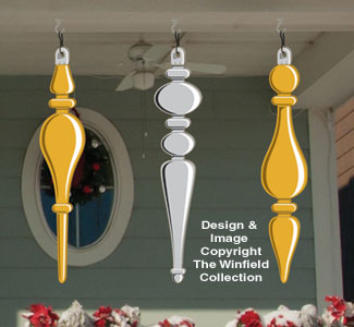 Giant Ornaments 6 Woodcraft Pattern - The Winfield Collection