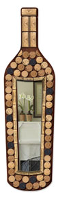Wine Bottle Mirror Cork Display Pattern - The Winfield Collection