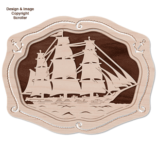 Swift Sail Ahead Frame-N-Art Scroll Design - The Winfield Collection