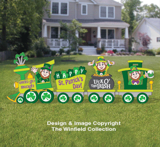 St. Patrick's Day Train Woodcraft Pattern - The Winfield Collection