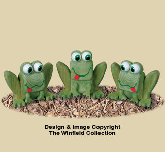 4x4 Frog Trio Pattern - The Winfield Collection