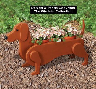 Dachshund Flower Pot Planter Plan - The Winfield Collection