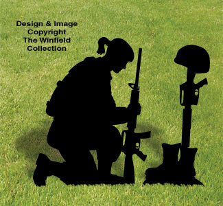 Fallen Soldier Shadow 2 Woodcrafting Pattern - The Winfield Collection
