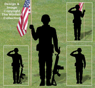 Military Men Shadow Patterns - The Winfield Collection