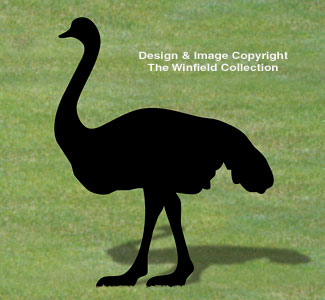 Ostrich Shadow Woodcraft Pattern - The Winfield Collection