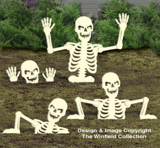 Large Rising Skeletons #2 Woodcraft Pattern - The Winfield Collection