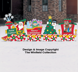 Christmas Train Woodcraft Pattern - The Winfield Collection