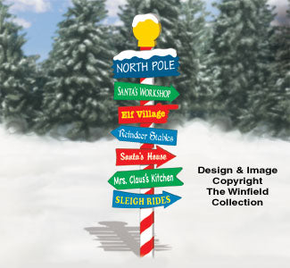 North Pole Sign Pattern - The Winfield Collection
