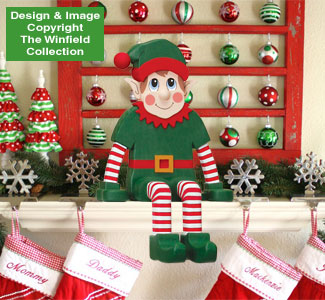 Sitting 3D Elf Pattern - The Winfield Collection