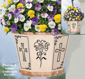 Classic Crosses Hanging Basket Pattern - The Winfield Collection