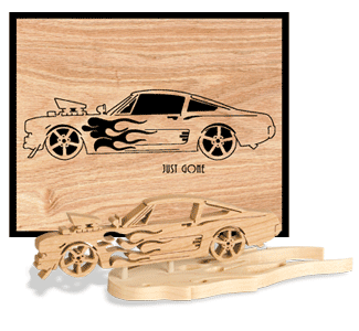 Just Gone Set 7 Scrolled Art/3D Model Pattern - The Winfield Collection