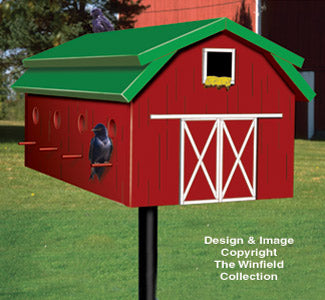 Eight Room Red Barn Birdhouse Plans - The Winfield Collection