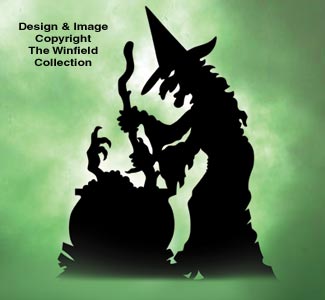 Trouble's Brewin' Witch Wood Pattern - The Winfield Collection