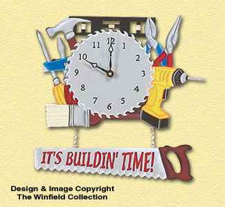 Tool Time Wall Clock Pattern(F)