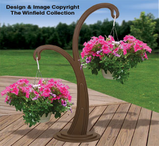 Stylish Hanging Basket Holder Pattern - The Winfield Collection