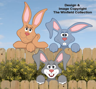 Rabbit Fence Peekers Wood Pattern - The Winfield Collection