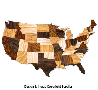 Medium United States Wall Art Design Pattern - The Winfield Collection
