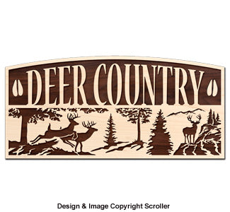 Deer Country Rustic Wall Art Pattern - The Winfield Collection
