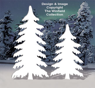 Snow Covered Pine Trees Pattern - The Winfield Collection