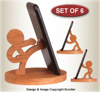 Character Cell Phone Stands Pattern Set - Downloadable - The Winfield Collection