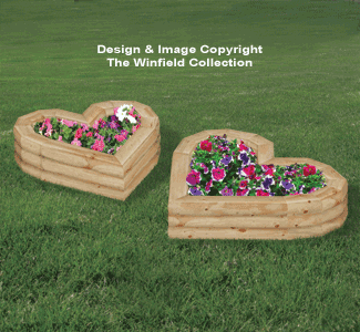 Landscape Timber Heart Planters Plan - The Winfield Collection