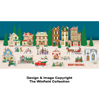 Tabletop Christmas Village Pattern - The Winfield Collection