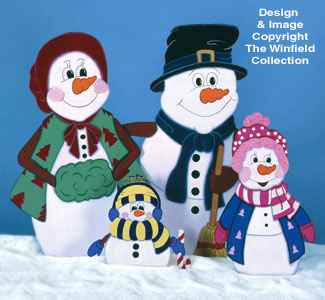 Snow Family Woodcrafting Pattern