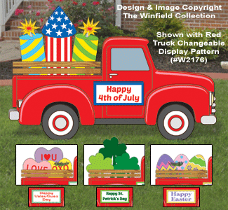 Large Red Truck Cargo #2 Pattern Set - The Winfield Collection