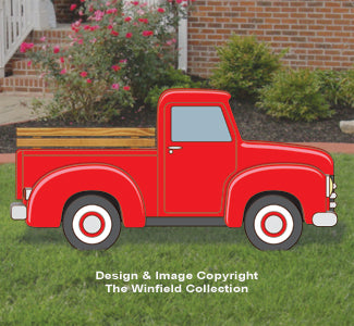 Large Size Red Truck Changeable Display Pattern - The Winfield Collection