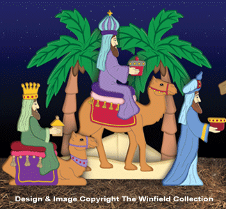 Small Colorful Silent Night Pattern Set (W1550CY, W2187 & 2188) - The Winfield Collection