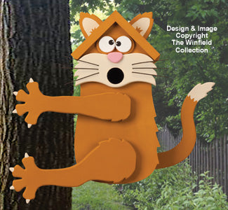 Climbing Cat Birdhouse Pattern - The Winfield Collection