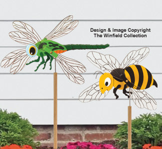 Dragonfly & Bee Whirligig Project Plans - The Winfield Collection