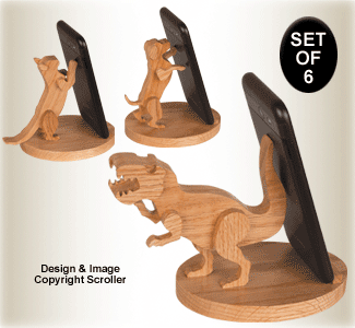 3D Cell Phone Stands Pattern Set - Downloadable - The Winfield Collection