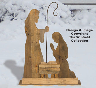 Pallet Wood Nativity Woodcraft Pattern - The Winfield Collection