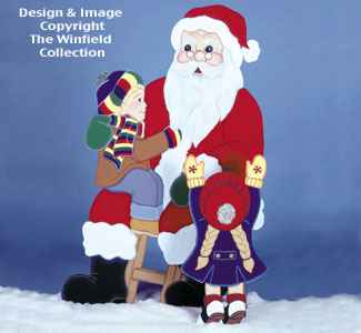 Sittin' On Santa's Lap Woodcraft Pattern(F)