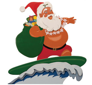Santa Surfing Woodcraft Pattern - The Winfield Collection