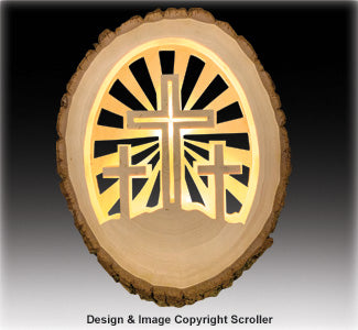 Lighted Religious Round Crosses - The Winfield Collection