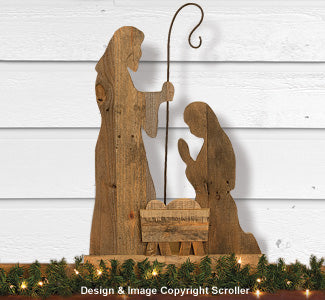 Reclaimed Wood Nativity Pattern - The Winfield Collection