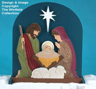 Glowing Nativity Woodcraft Plans - The Winfield Collection