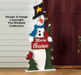 Winter Greeting Woodcrafting Pattern