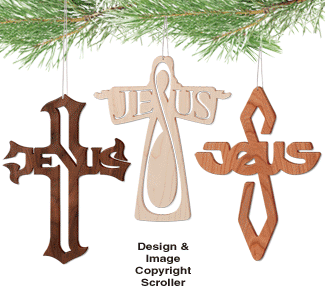 JESUS Cross Ornament Designs - The Winfield Collection